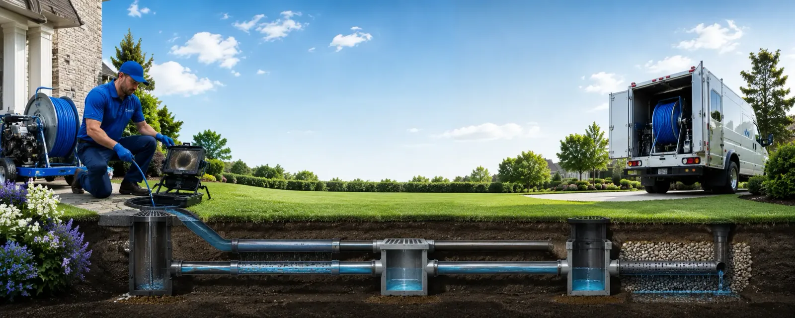 Outdoor drain cleaning information for Ryde, CA